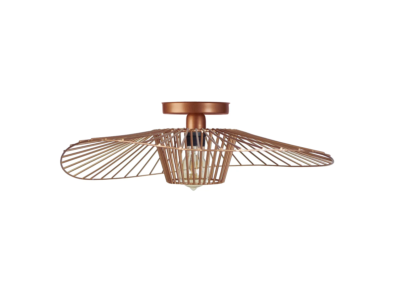 LADY MAE - Plafonnier géométrique métal cuivre