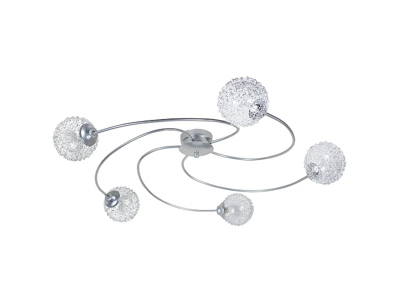 Plafonier TOSEL ACTUELLE vidro braço claro D80 x  H15  cm