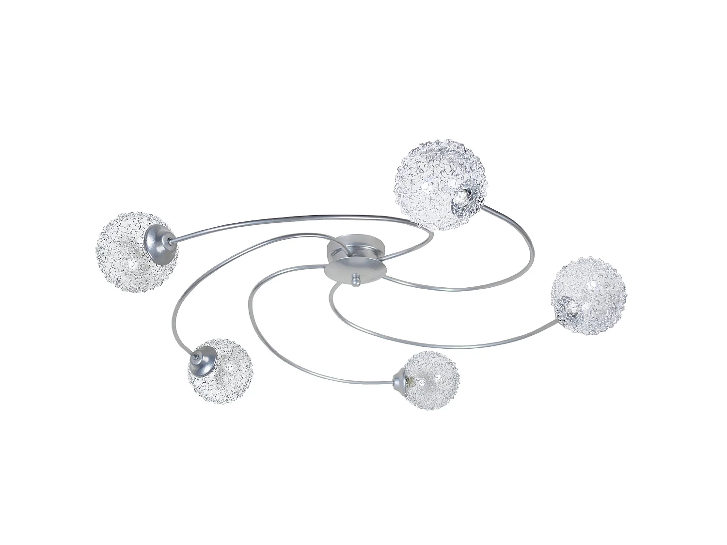 ACTUELLE - Plafonnier multi bras métal aluminium