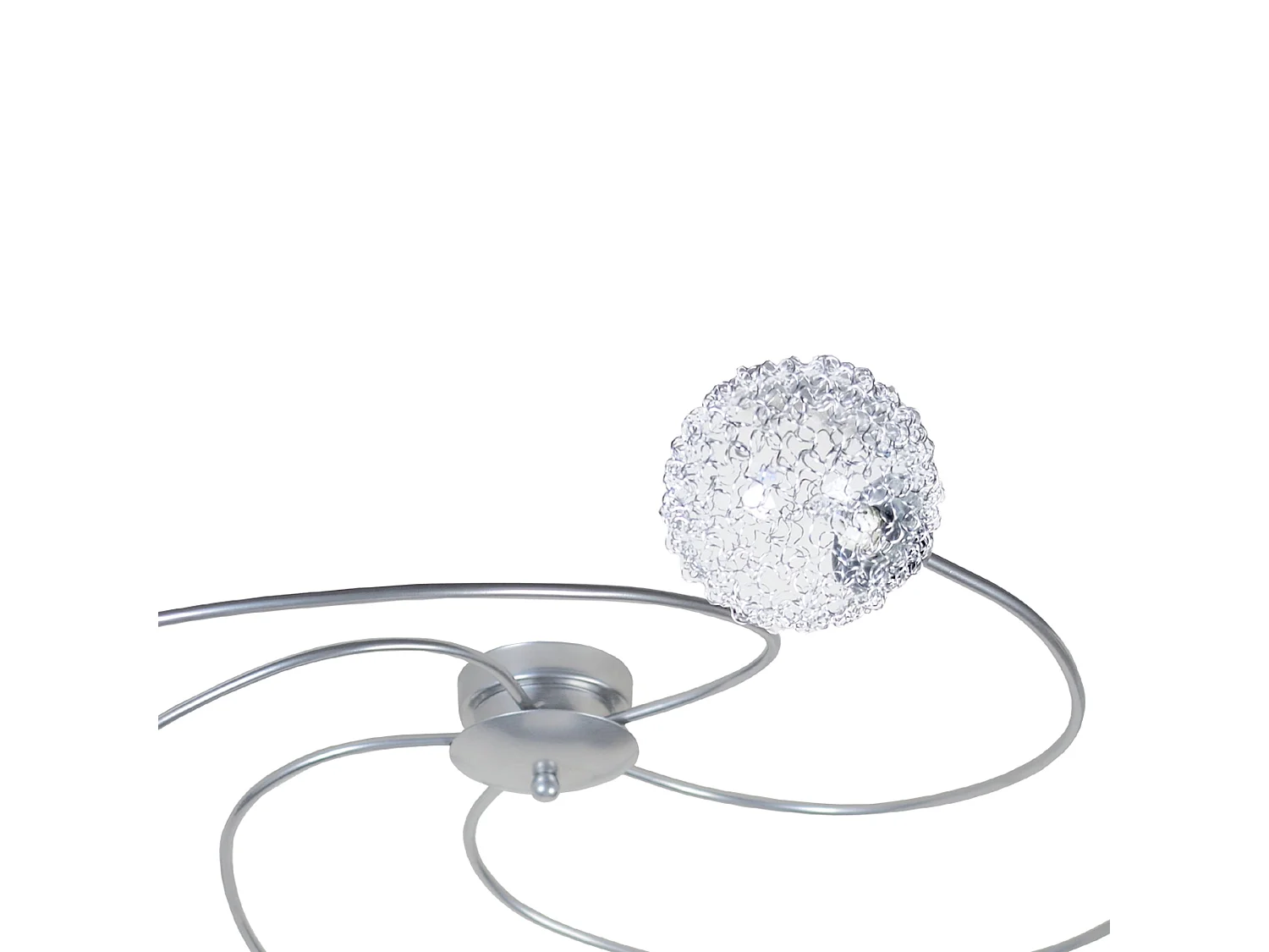 ACTUELLE - Plafonnier multi bras métal aluminium