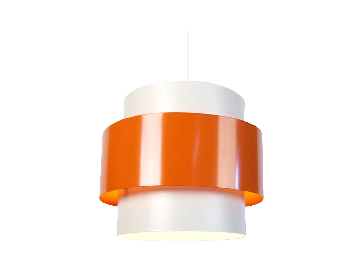 Suspension TOSEL ,métal,Orange ,H 85x D30xP30cm
