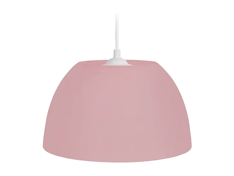 Suspension dôme plastique rose 70 cm.