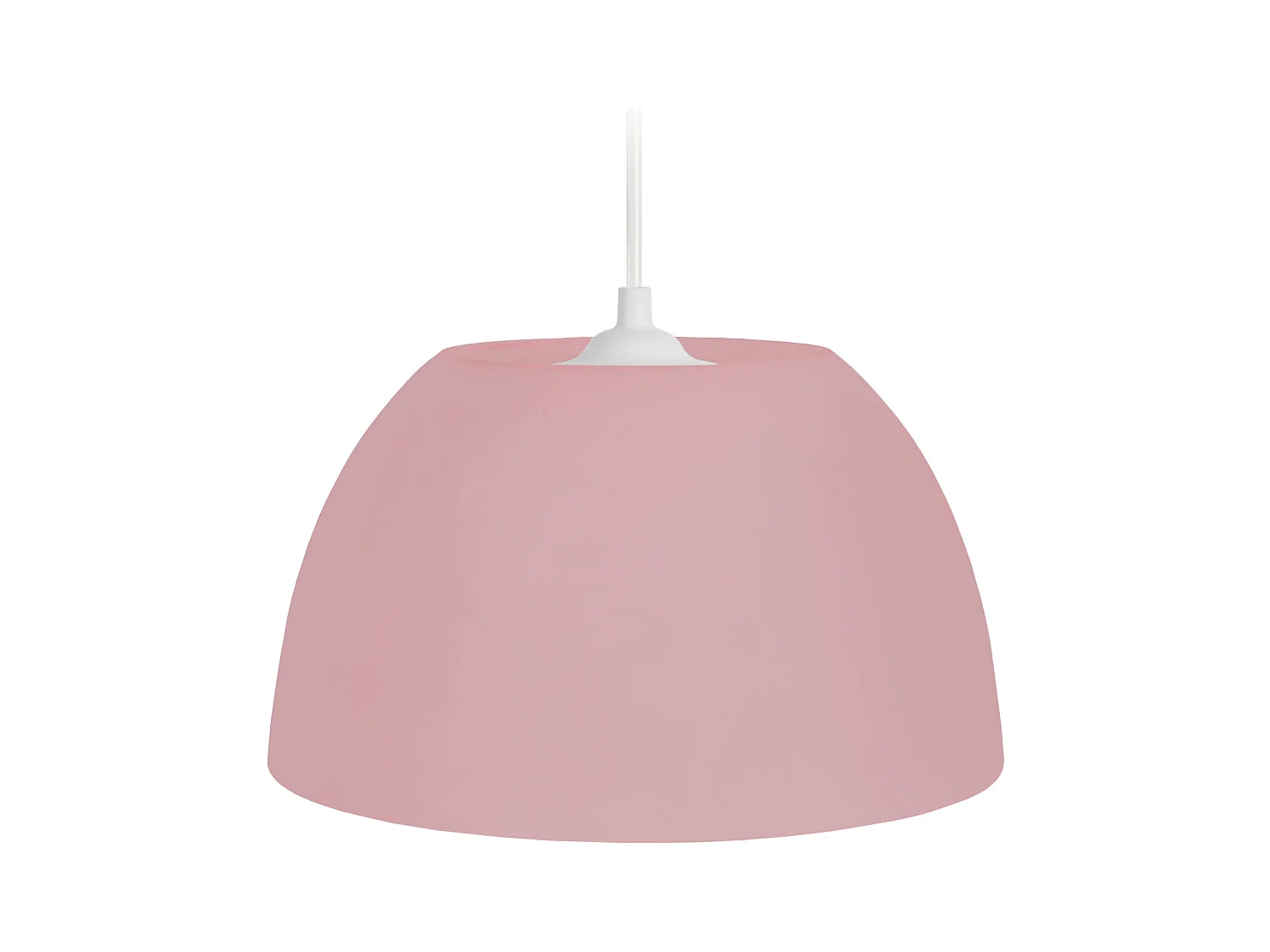 Suspension dôme plastique rose 70 cm.