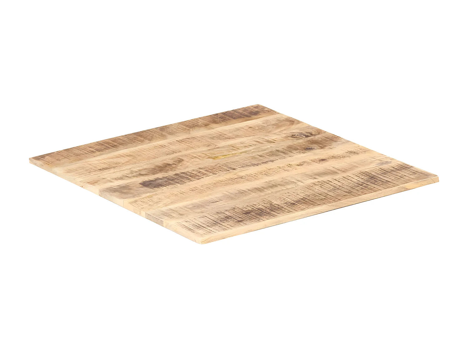 Tampo de mesa madeira de mangueira maciça 15-16 mm 80x80 cm PT394253