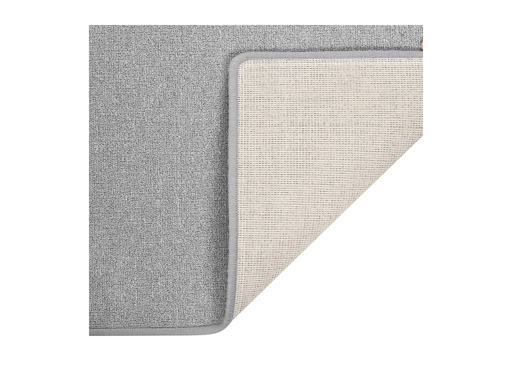 Alfombra de pasillo gris claro 80x200 cm ES319097