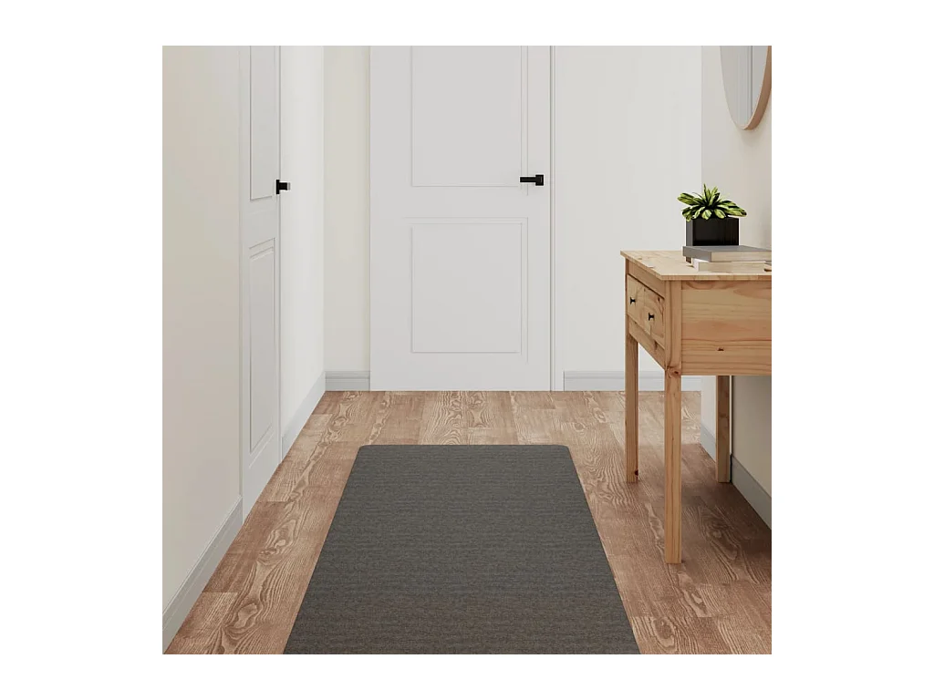 Tapis de couloir anthracite 60x180 cm QBH76207
