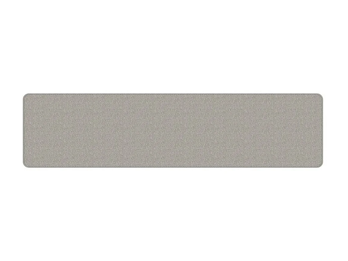 Tapis de couloir aspect sisal taupe 50x200 cm QBH65714