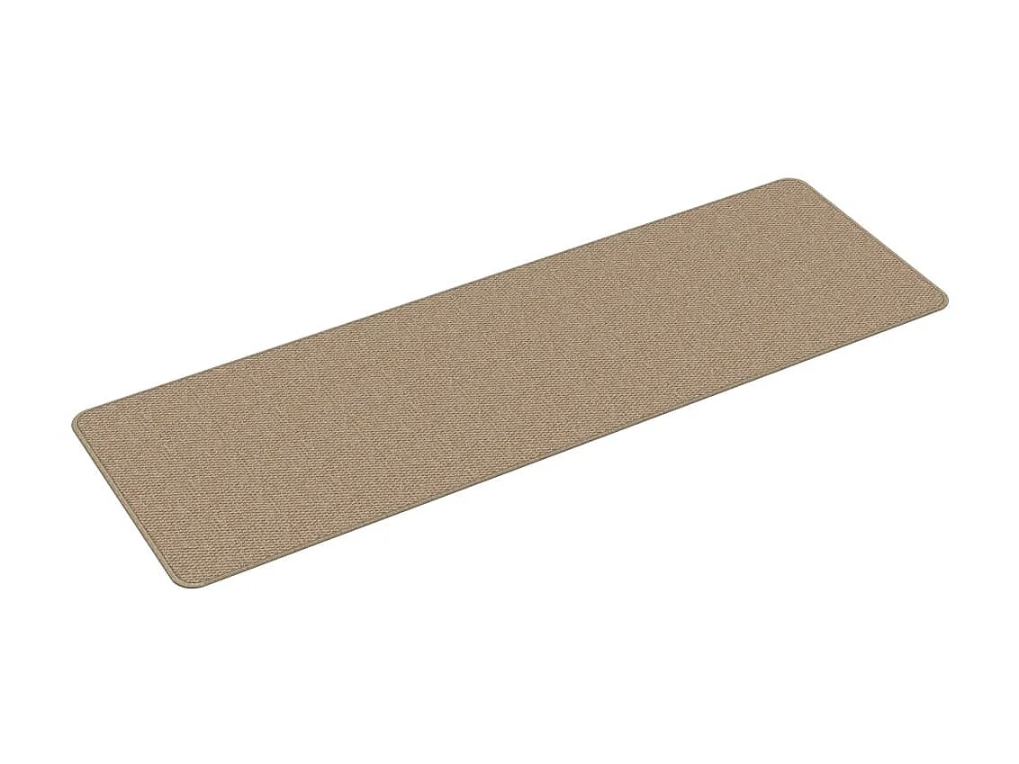Tapis de couloir aspect sisal sable 50x150 cm QBH90187