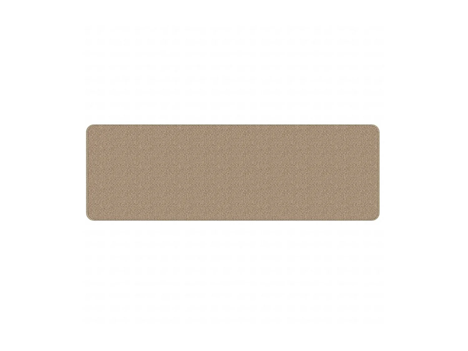Tapis de couloir aspect sisal sable 50x150 cm QBH90187