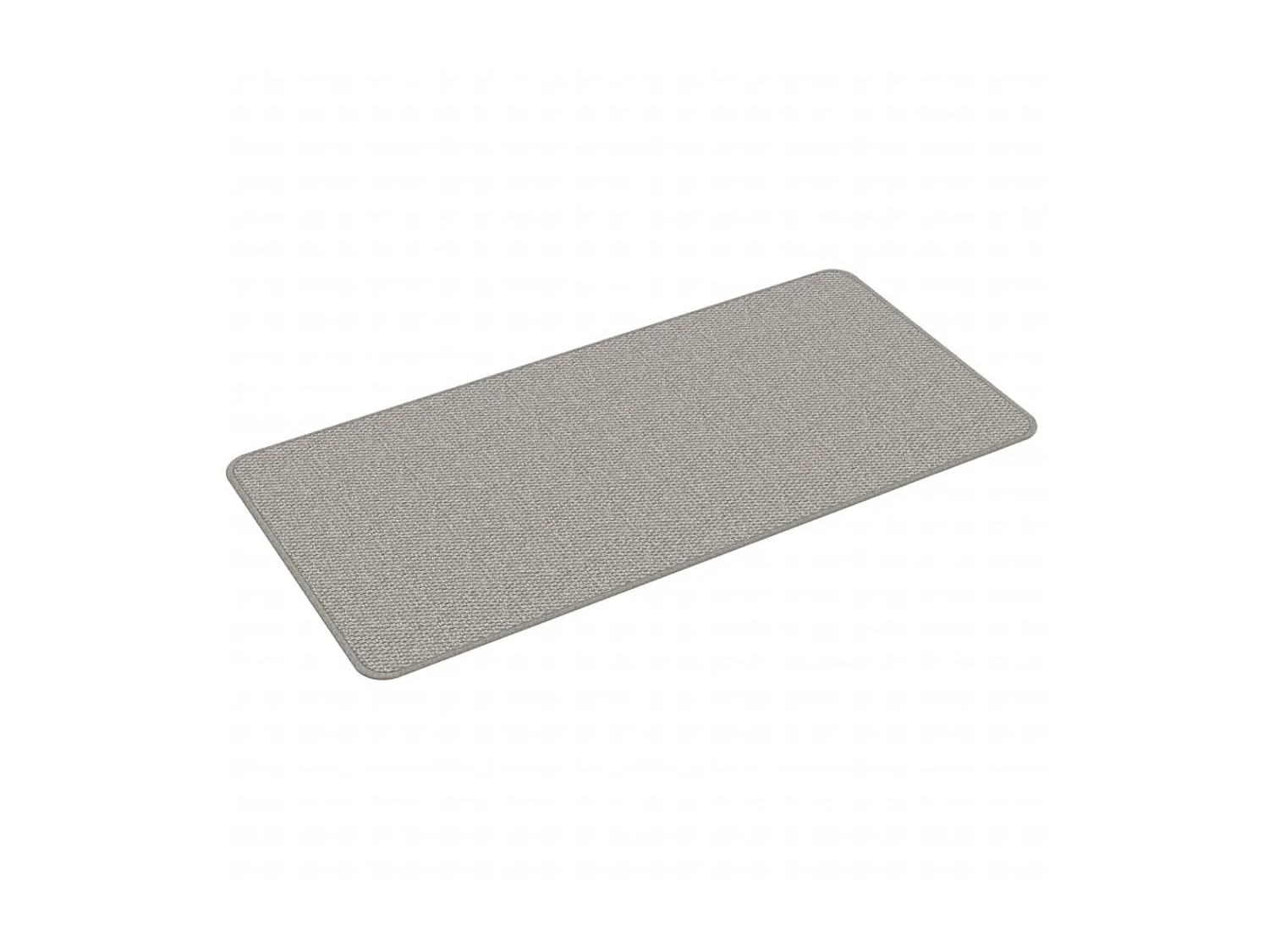 Tapis de couloir aspect sisal taupe 50x100 cm QBH96654