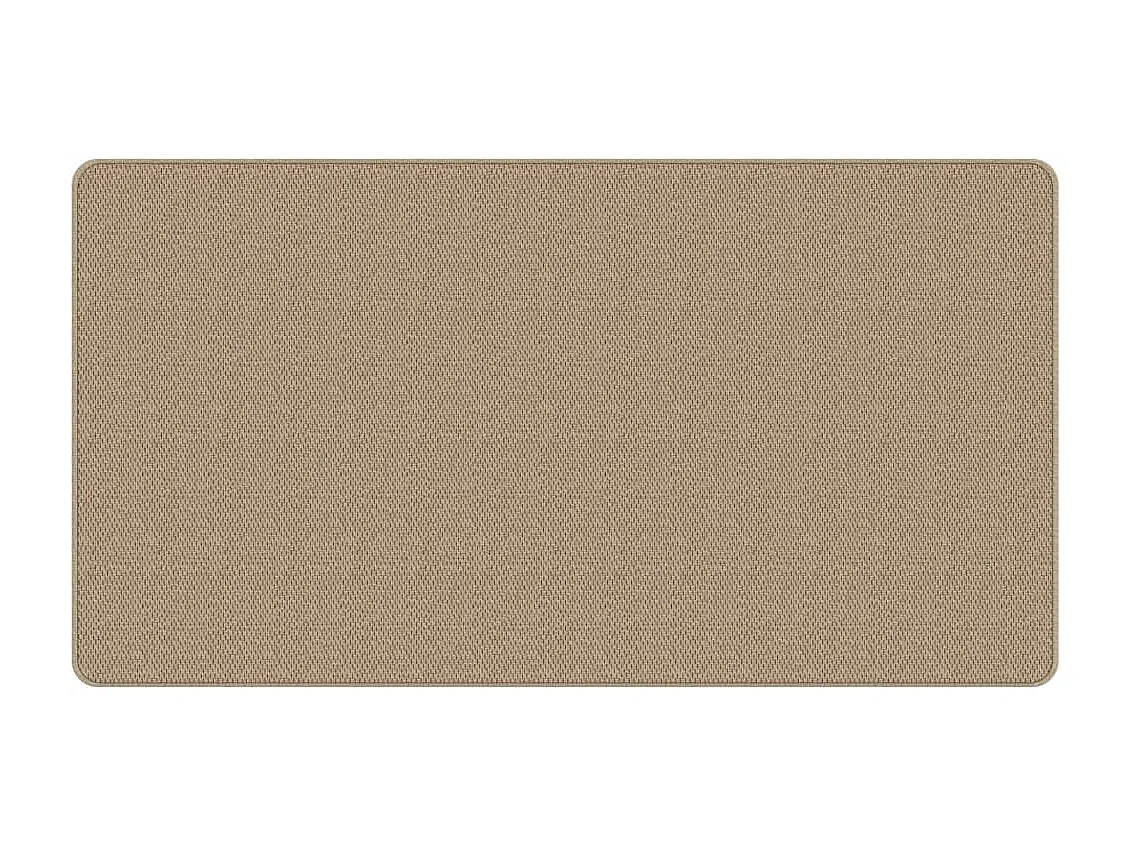 Alfombra de pasillo con aspecto de sisal color arena 80x150 cm ES530106