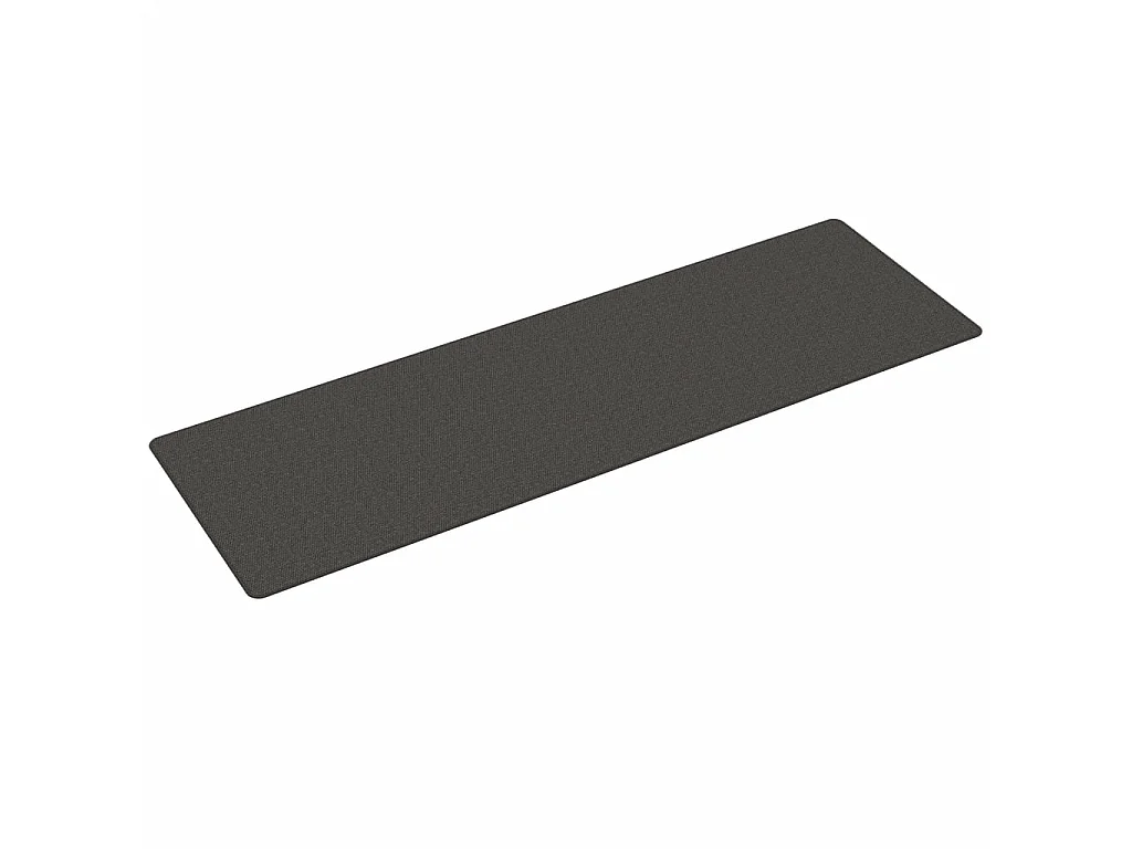 Tapis de couloir aspect sisal anthracite 80x250 cm QBH45705