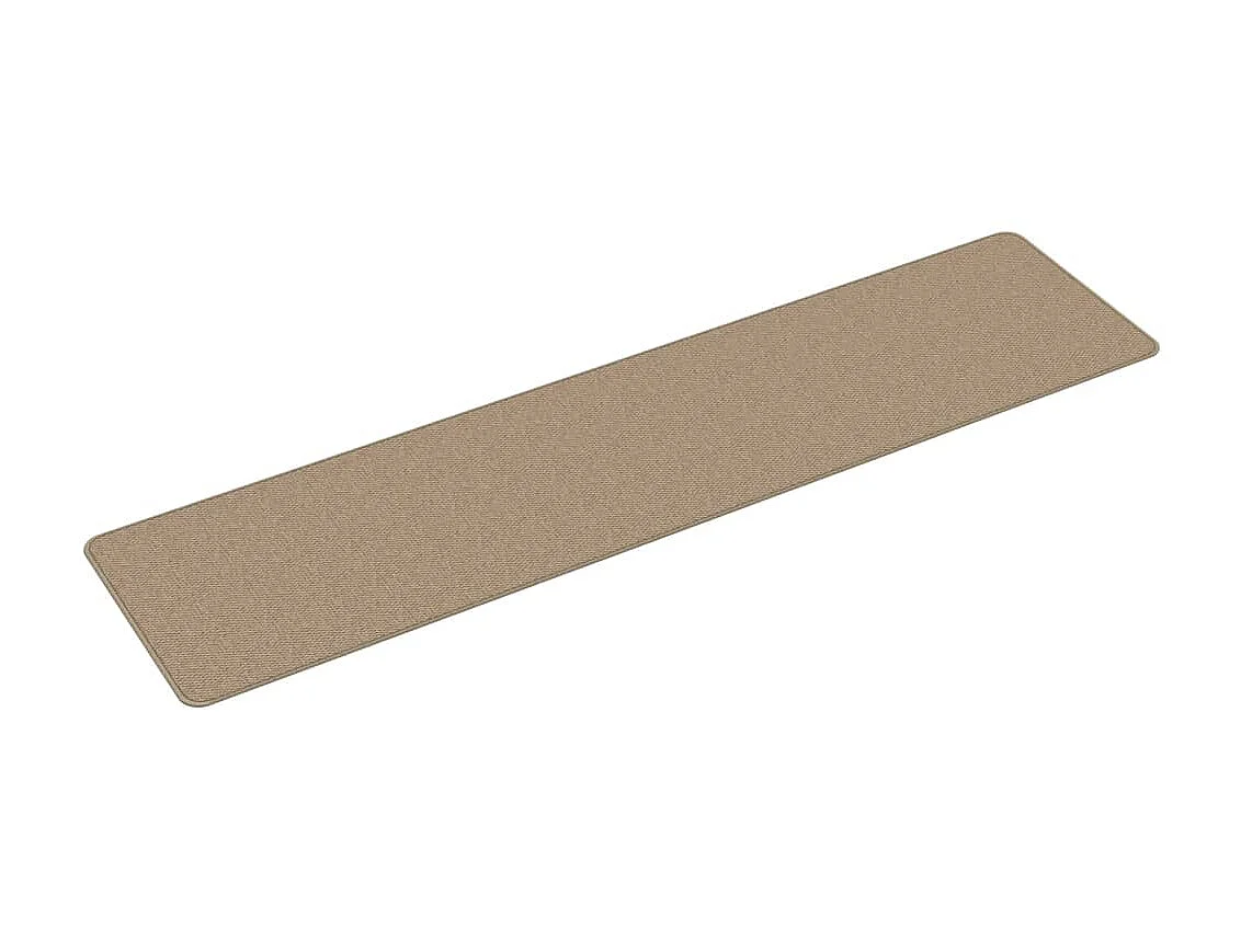Tapis de couloir aspect sisal sable 50x200 cm QBH43956