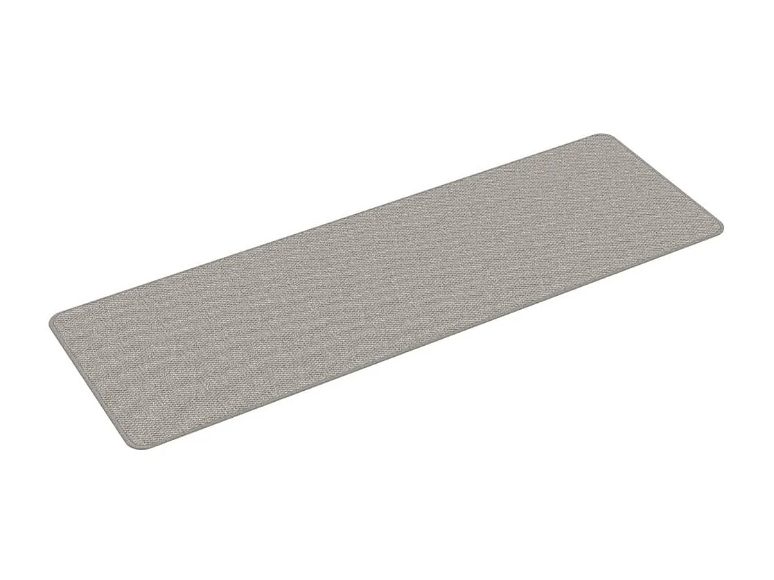 Tapis de couloir aspect sisal taupe 50x150 cm QBH25821