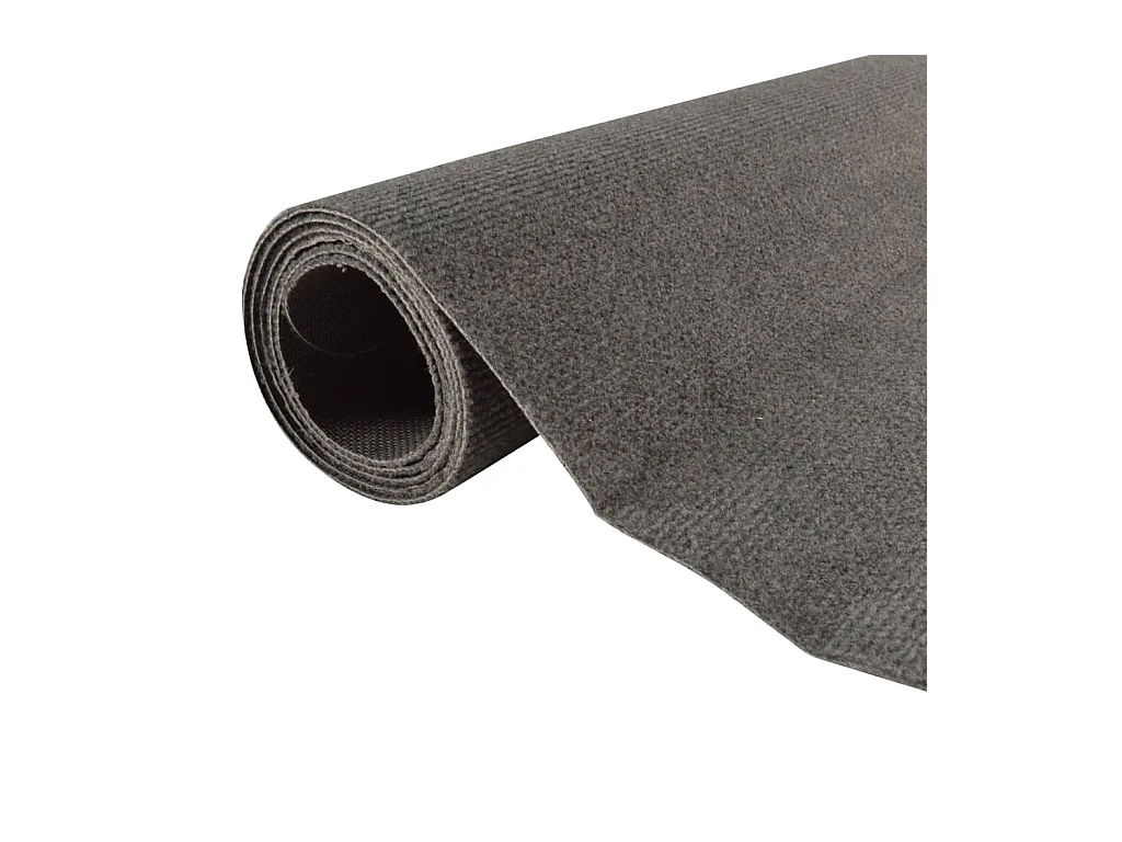 Alfombra de pasillo gris antracita 80x180 cm ES836589