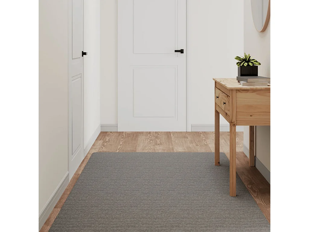 Tapis de couloir gris 100x180 cm QBH33409