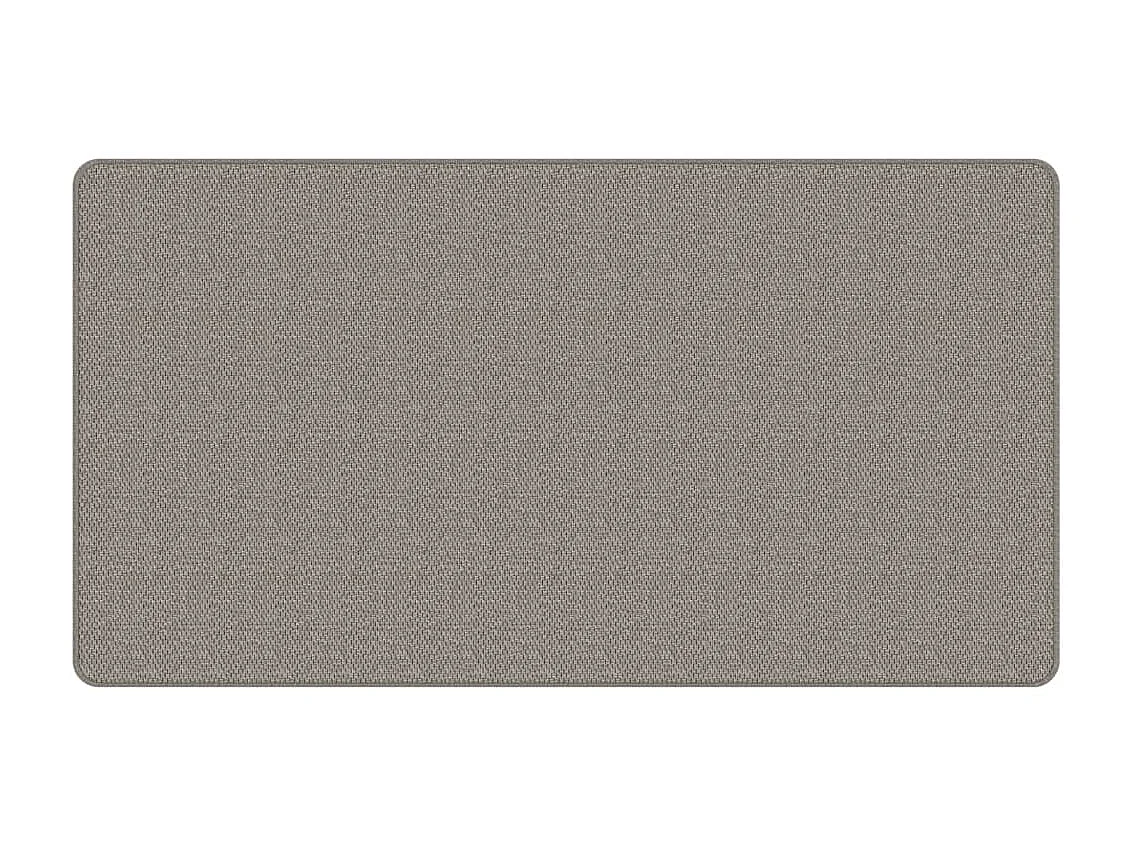 Tapis de couloir aspect sisal argenté 80x150 cm QBH13004