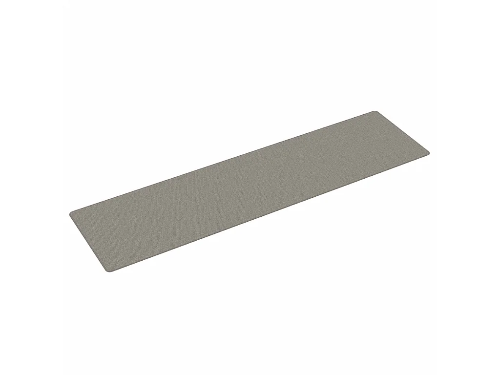 Tapis de couloir aspect sisal argenté 80x300 cm QBH94131