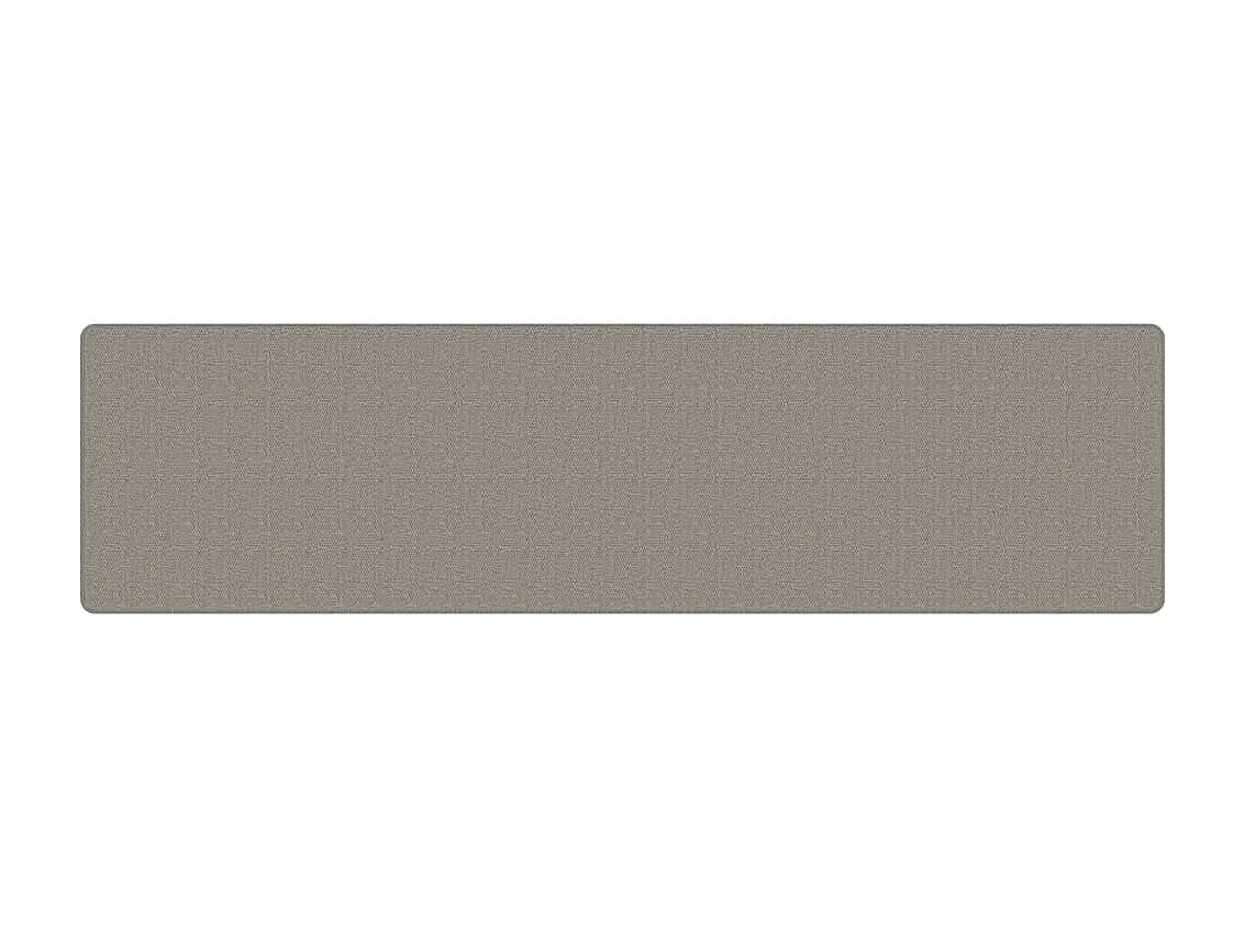 Tapis de couloir aspect sisal argenté 80x300 cm QBH94131
