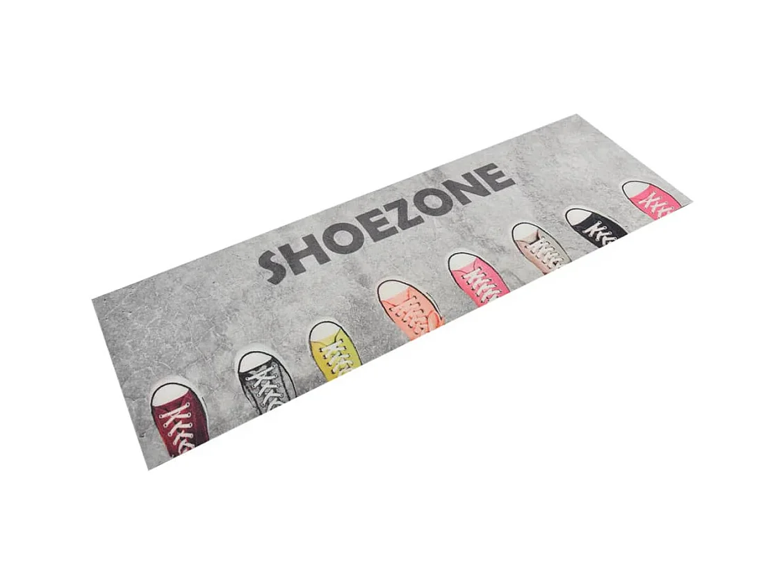 Tapis de cuisine lavable impression shoezone 60x180 cm velours QBH31220