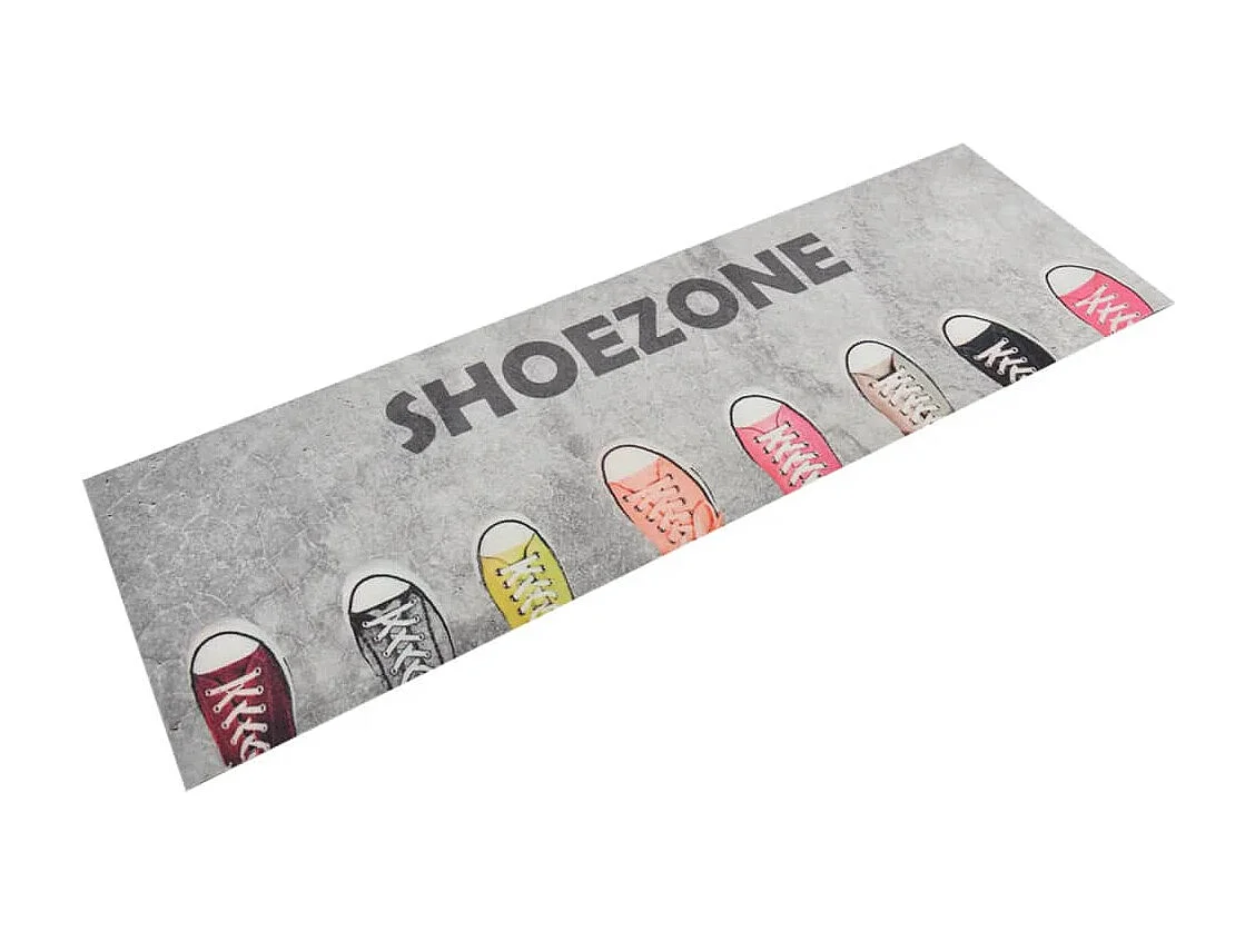 Tapis de cuisine lavable impression shoezone 60x180 cm velours QBH31220
