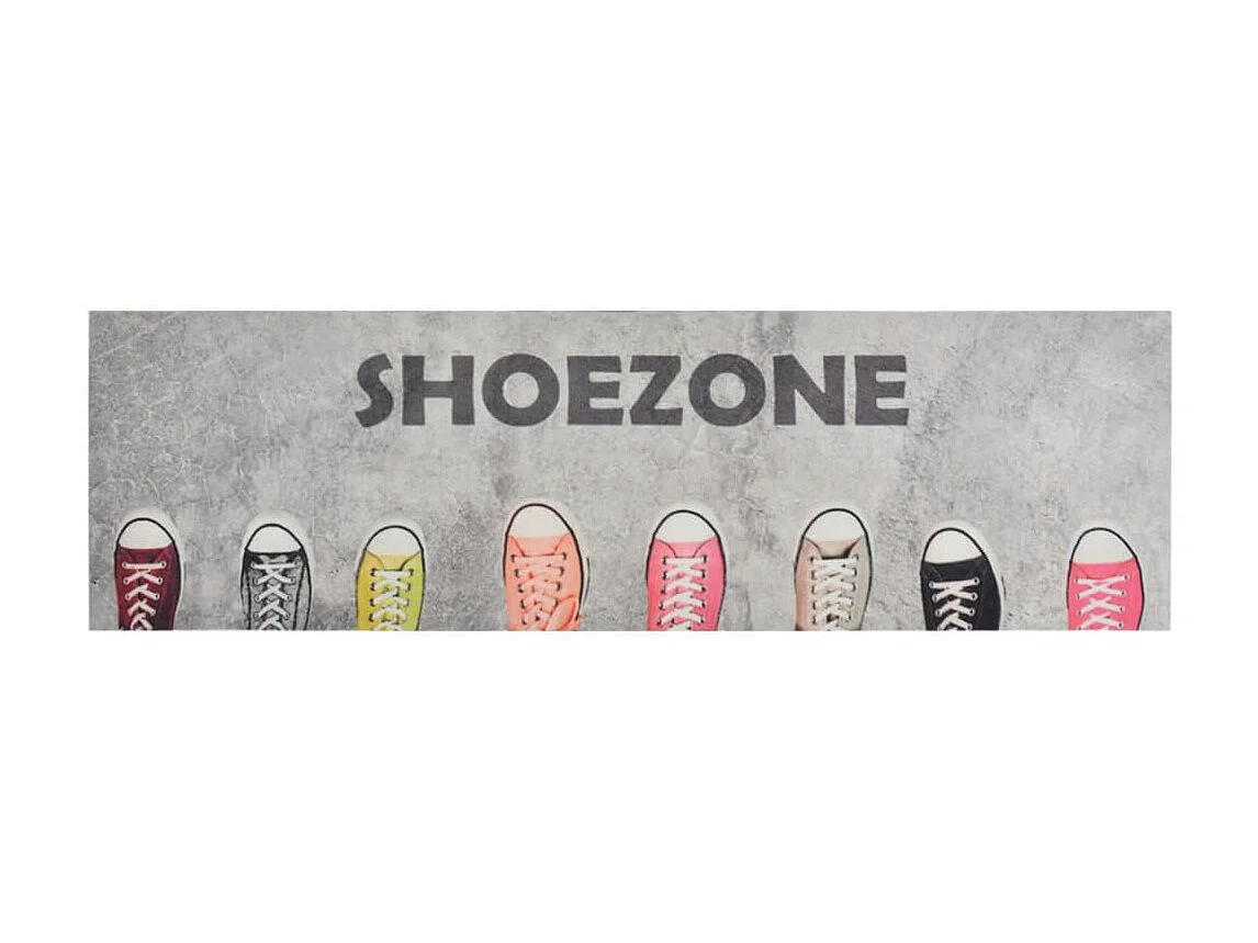 Tapis de cuisine lavable impression shoezone 60x180 cm velours QBH31220