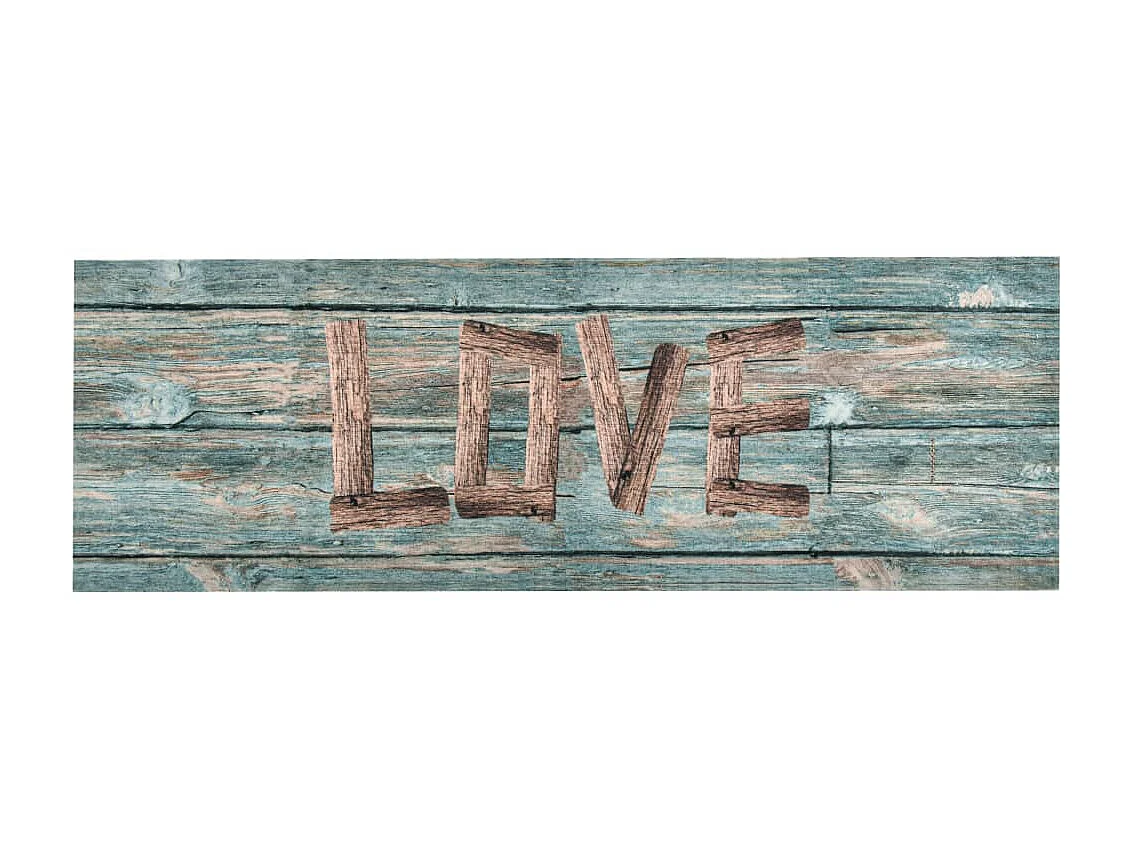 Tapis de sol de cuisine lavable Love 60x180 cm QBH97504