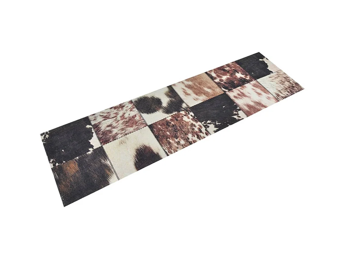 Tapis de cuisine lavable impression peau d'animal 45x150 cm QBH57976