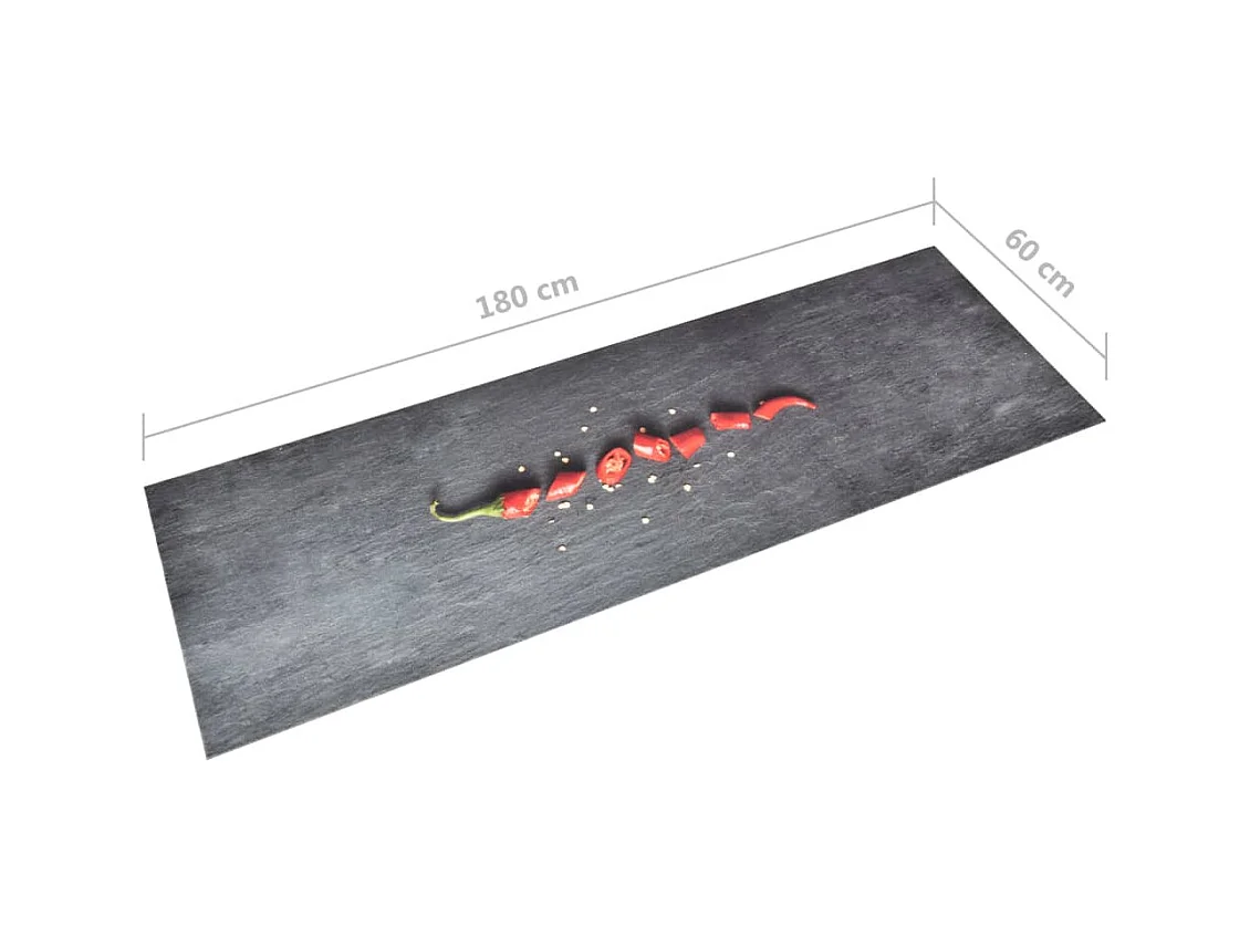Tapis de cuisine lavable Poivre 60x180 cm QBH34644