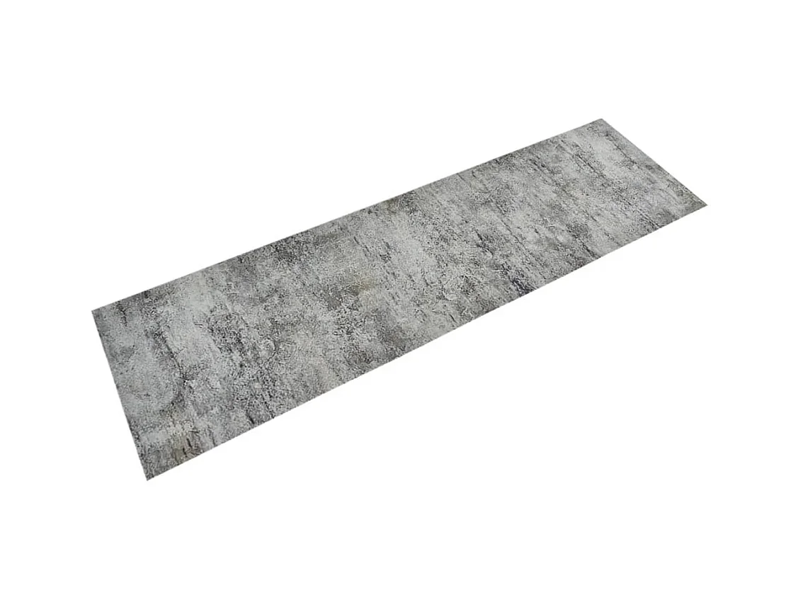 Tapis de cuisine lavable impression béton 45x150 cm velours QBH95195