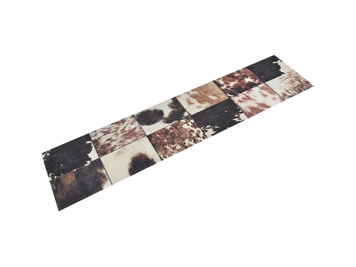 Tapis de cuisine lavable impression peau d'animal 60x300 cm QBH96669