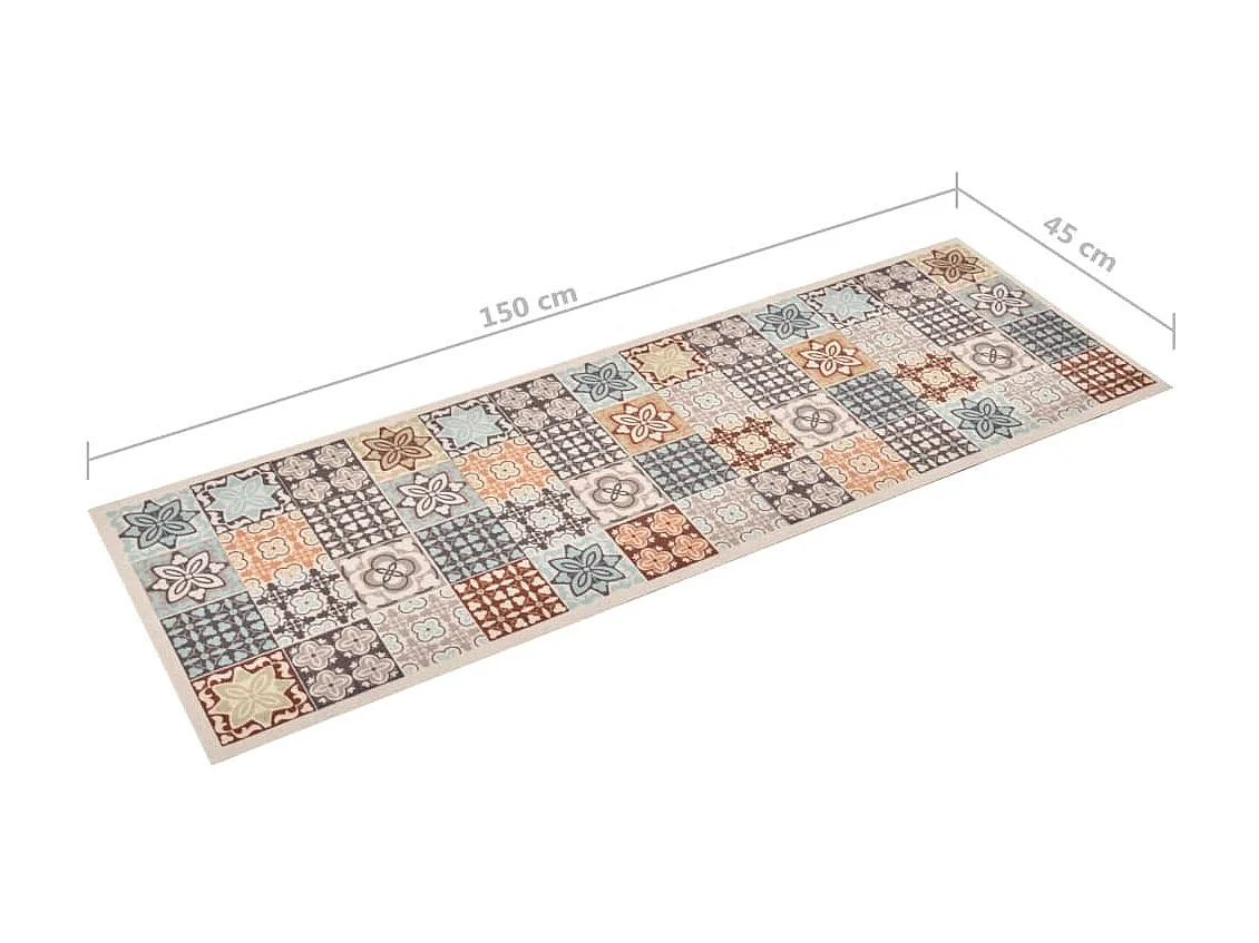 Tapis de cuisine lavable Couleur mosaïque 45x150 cm QBH10641