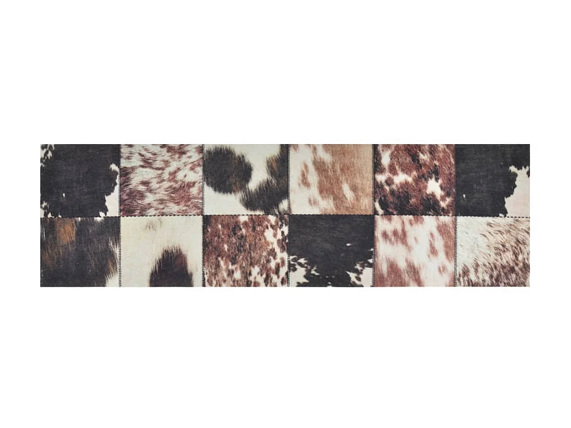 Tapis de cuisine lavable impression peau d'animal 60x180 cm QBH64262