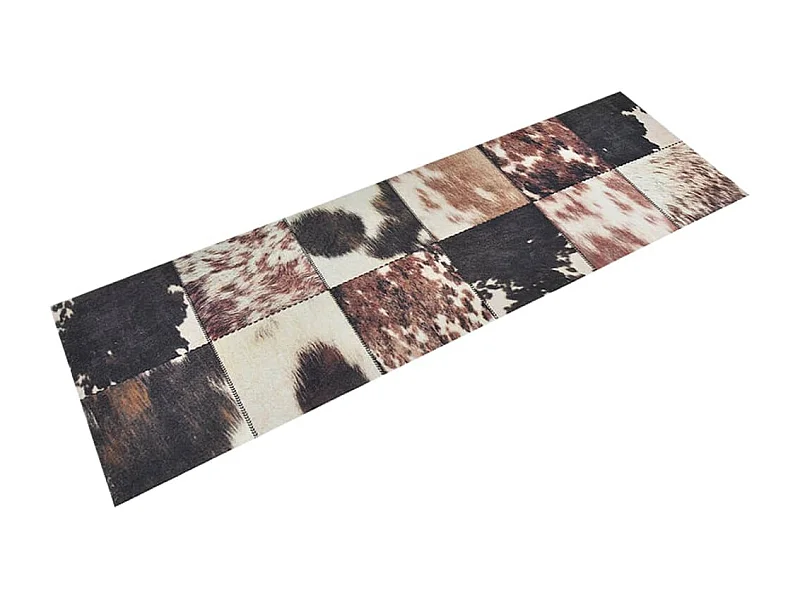 Tapis de cuisine lavable impression peau d'animal 60x180 cm QBH64262