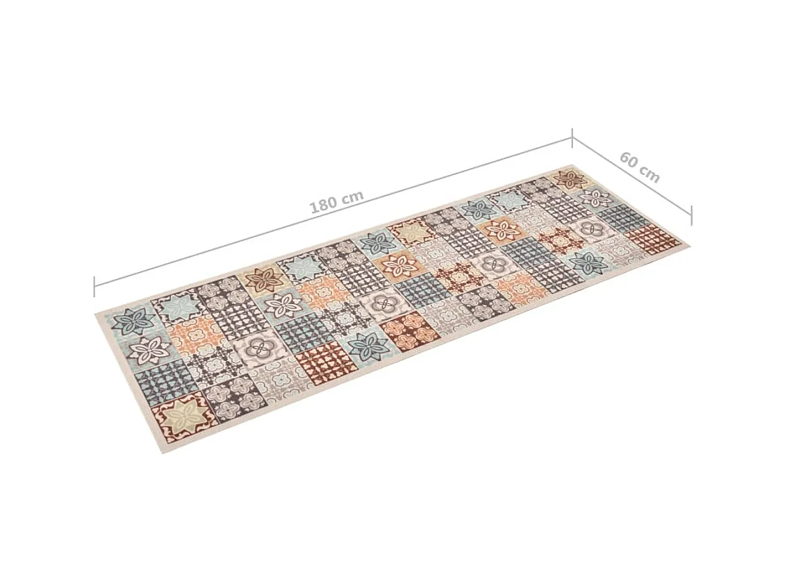 Tapis de cuisine lavable Couleur mosaïque 60x180 cm QBH59317