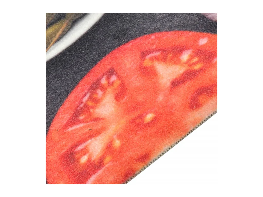 Tapis de cuisine lavable impression vin dîner 60x300 cm velours QBH32315