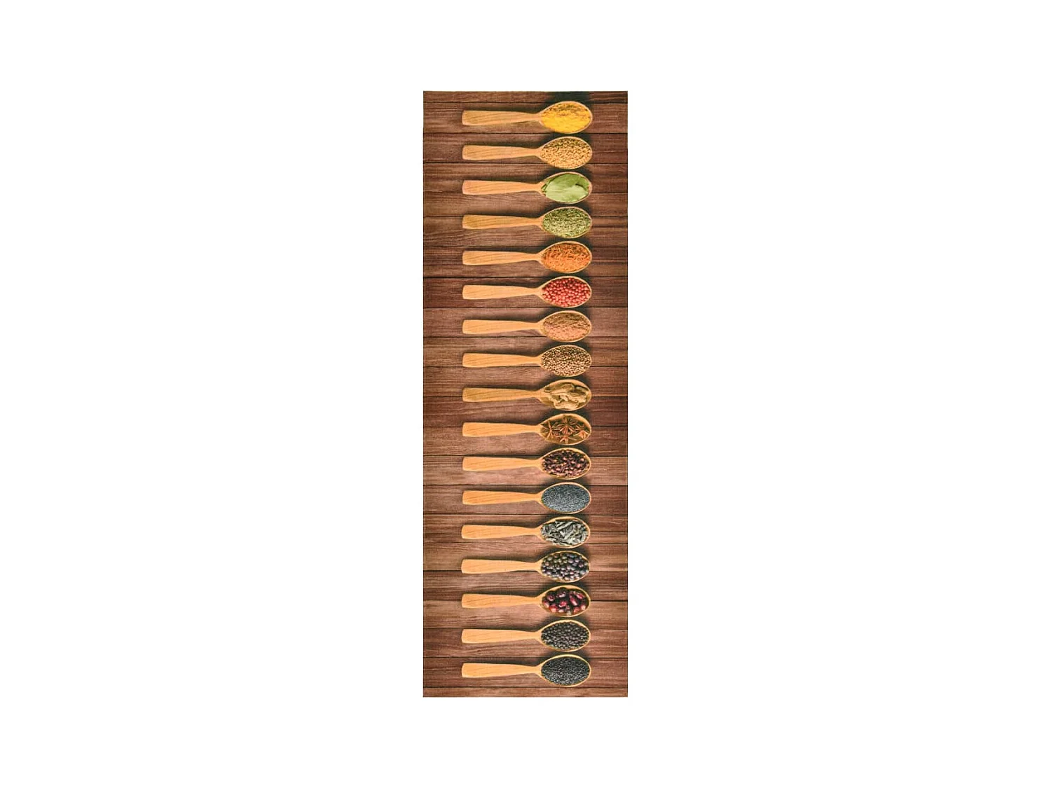Tapis de sol de cuisine lavable Cuillère 60x180 cm QBH54269