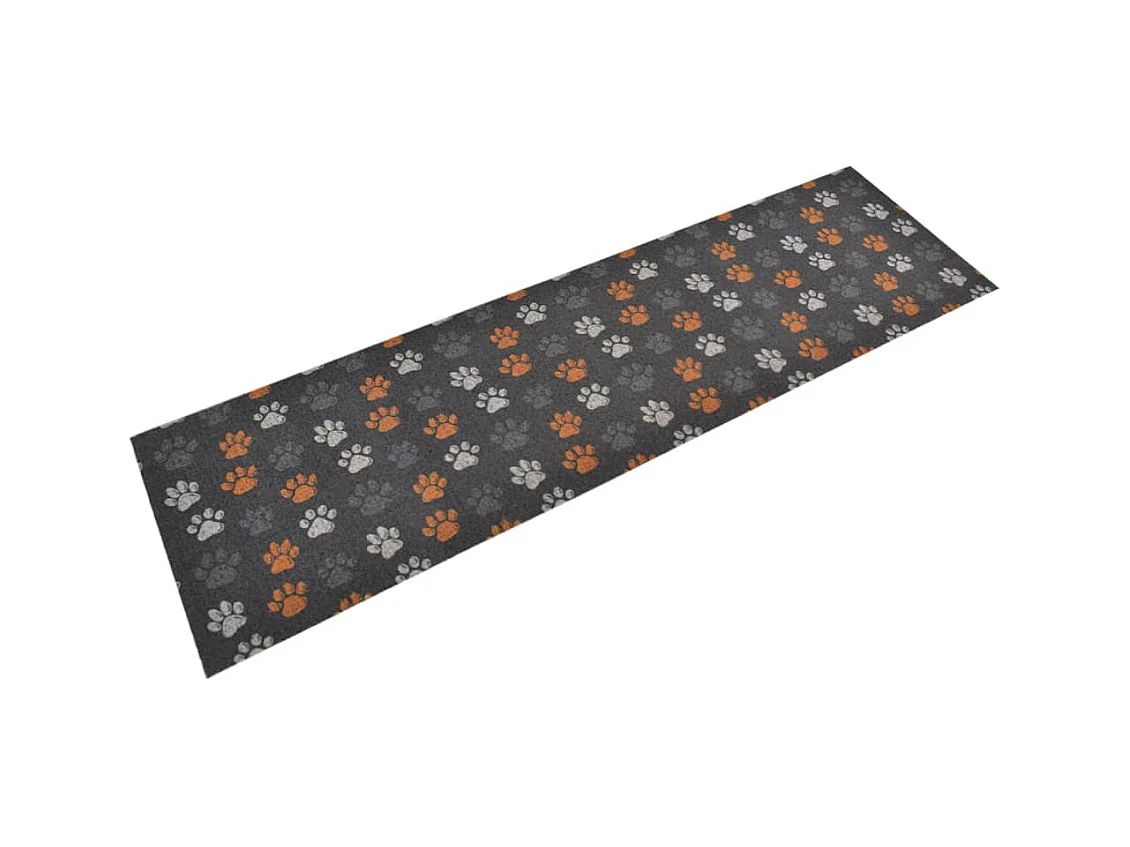 Keukenmat wasbaar potenprint 45x150 cm fluweel NL613455