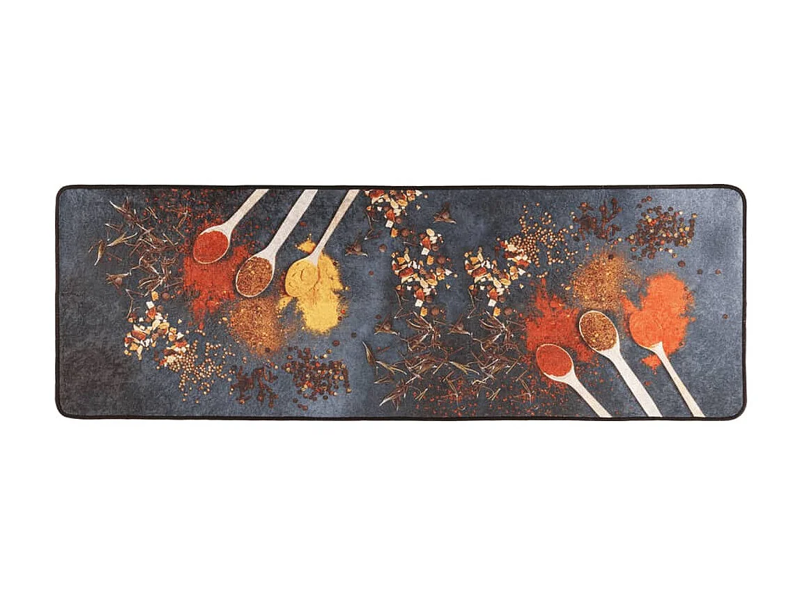Alfombra de cocina lavable antideslizante multicolor 60x180 cm ES108535