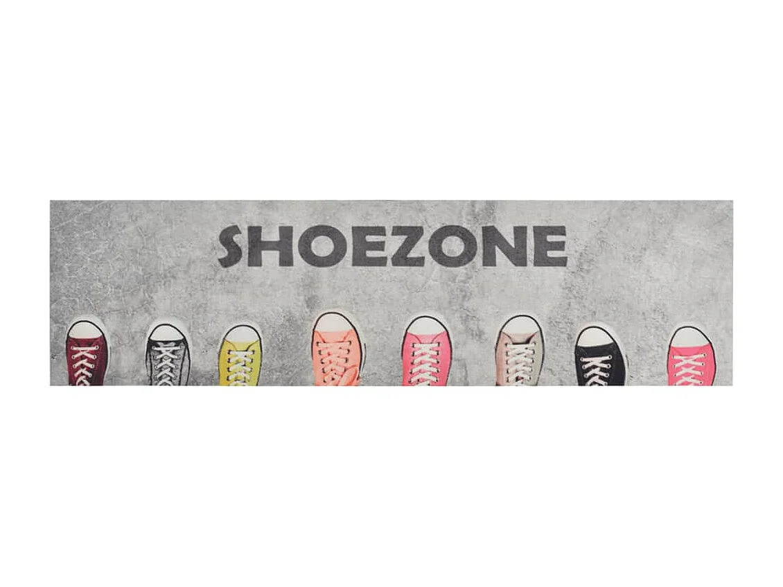 Tapis de cuisine lavable impression shoezone 45x150 cm velours QBH58260