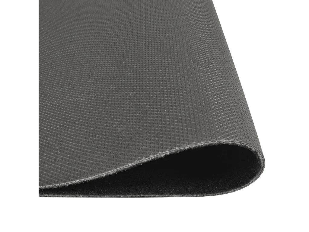Tapis de cuisine lavable impression cuisine noir 60x180 cm QBH64146