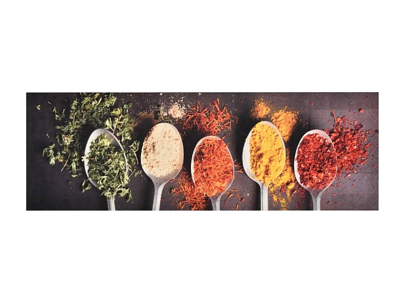 Tapete de cozinha lavável com design de colheres 60x300 cm PT765085
