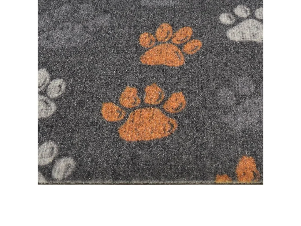 Alfombra de cocina lavable terciopelo dibujo de patas 60x180 cm ES974397