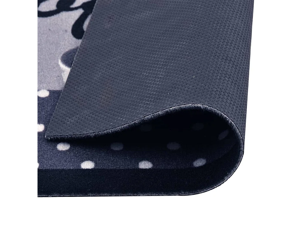 Tapis de cuisine lavable Bleu café 60x180 cm QBH25855