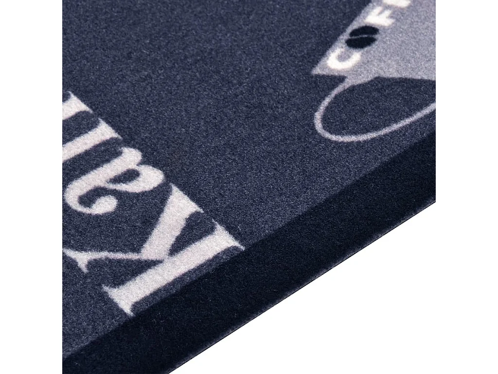 Tapis de cuisine lavable Bleu café 60x180 cm QBH25855