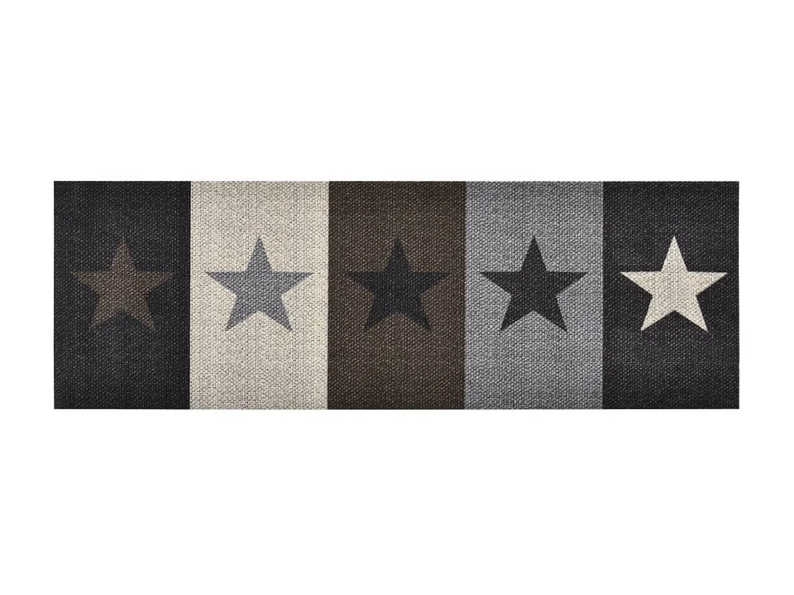 Tapete de cozinha lavável com design estrelas 45x150 cm PT686262