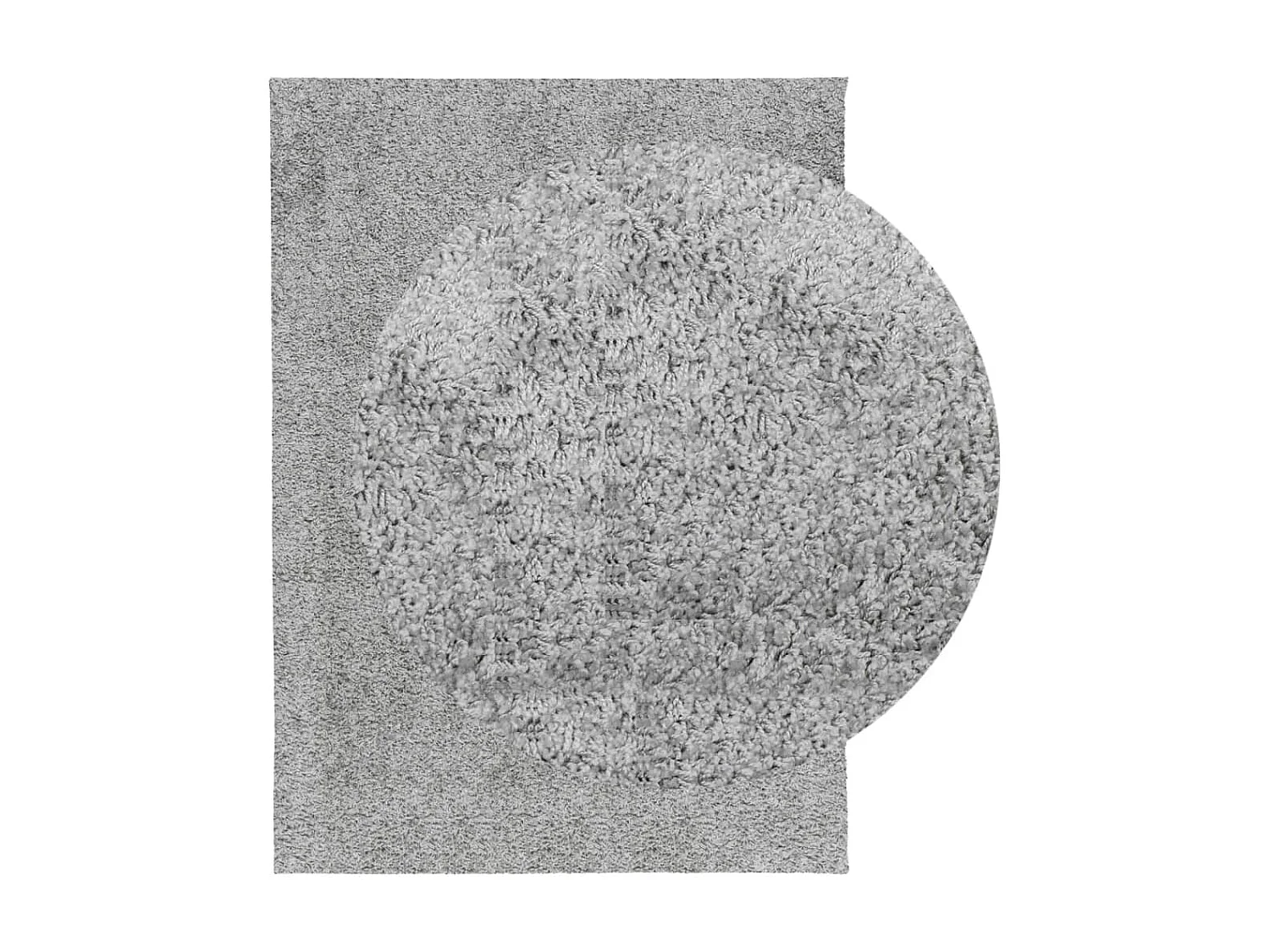 Tapis shaggy à poils longs moderne gris 140x200 cm QBH66838