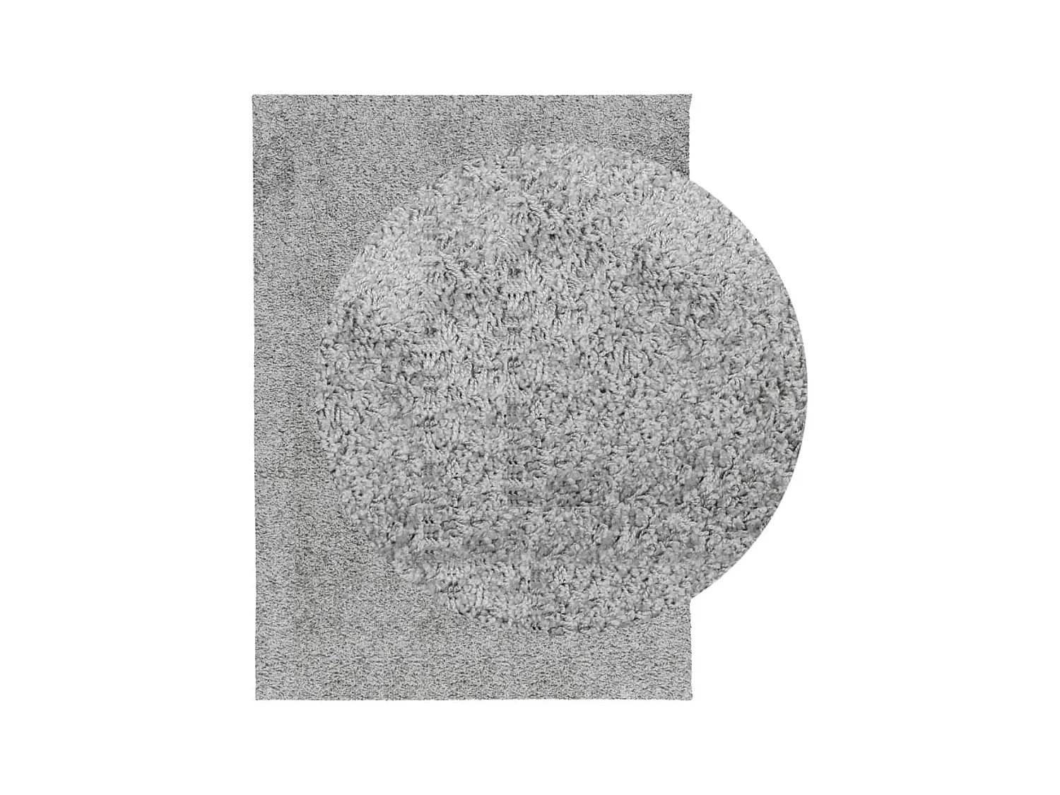 Alfombra peluda de pelo largo moderna PAMPLONA gris 140x200 cm ES53138