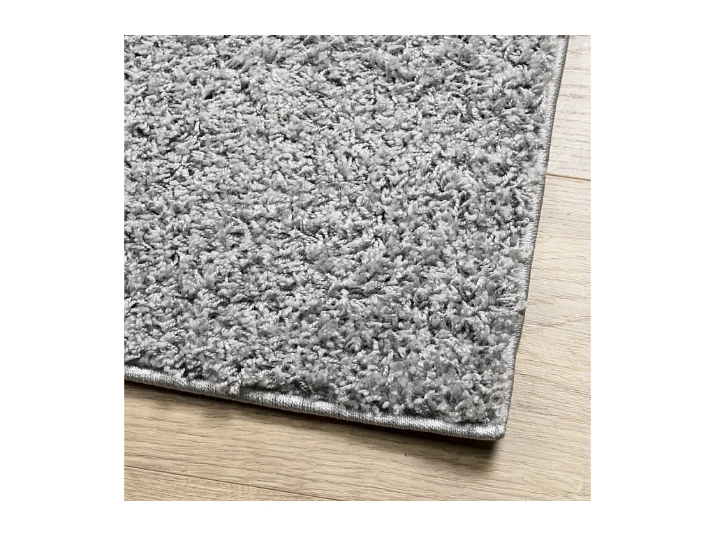 Alfombra peluda de pelo largo moderna PAMPLONA gris 140x200 cm ES53138