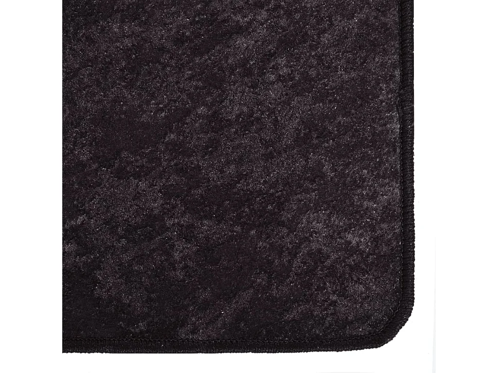 Tapis lavable anthracite 400x300 cm antidérapant QBH46532